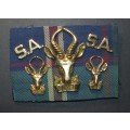 SADF - Infantry Cap, Collars and Titles