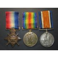 Full Size World War One Trio to:GMR J.W.Canning C.G.A