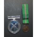 Transkei Defence Force - Full Size Medal with Miniature