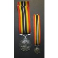 SADF - Full Size Southern Africa Medal with Miniature