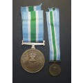 SADF - Full Size Unitas Medal plus Miniature