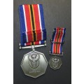 SANDF - Full Size Plus Miniature Peace Support Medal
