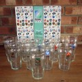 1995 Rugby World Cup Official Item - Collection of 16 Beer Glasses ( Boxed )