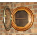 Vintage Ships Porthole Window Cabinet - Measures 40CM in Diameter