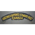 Canada - Hastings and Prince Edward Regiment Title