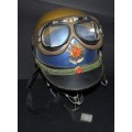 German Police Helmet and Goggles