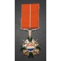 SADF - Full Size Honoris Crux (HC) Gold Medal - Stamped Silver and Numbered 36 - Not Awarded
