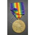 Full Size World War One Victory Medal to:SPR C.J Ivey S.A.M.E