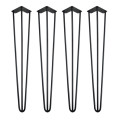 70cm - SET OF 4 - HAIRPIN FURNITURE LEGS  (DESK / DINING TABLE) - POWDER COATED