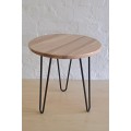 40cm - SET OF 3 - 2 PIN Hairpin Legs, Coffee / Side Table / Bench - POWDER COATED BLACK