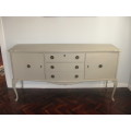 Vintage Grey Wooden Dresser/ Side Board