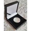 2012 - 1 OZ SILVER AMERICAN 1 DOLLAR COIN IN CAPSULE AND CASE