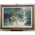 Mark Enslin oil painting 115a signed, dated 1988, image size 61-91.5 cm framed