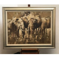 Mark Enslin oil-119 painting ,signed, dated 1977, image size 76-101.5 cm framed