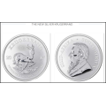 50th anniversary 1Oz Premium uncirculated Silver Krugerrand. First year Krugerrand minted in silver.