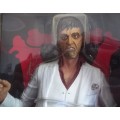 18 Inch Motion-Activated Talking SCARFACE TONY MONTANA WHITE SUIT ! NECA Mint In UNOPENED Box