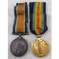 British WW1 Medal Group x2 `M` prefix