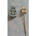 Royal Navy Association Badges x2