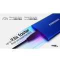 Samsung T7 1TB USB 3.2 Gen 2 Portable SSD - Blue