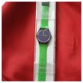 TIMEPIECE | BRAND NEW | Swatch GB267  Analogue/Unisex/Bicoloured/Green and Violet/Plastic