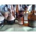 Miniature Liquor Bottles x 15