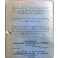 VOORTREKKERMOTORKLUB Amptelike lys van aanbevole besighede (vertroulik) 1941