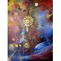 Large Original ABSTRACT Painting by SA Artist, Cherie Roe Dirksen - Contemporary Wall Art