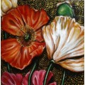 Original ICELAND POPPY Painting on Boxed Canvas by Cherie Roe Dirksen - Floral Botanical Wall Art