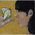 FREE COURIER --- "BIRDS EYE VIEW" Painting by KAROO Artist, Cherie Roe Dirksen 200x200x20