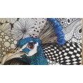 Original Peacock Painting A3 by South African Artist, Cherie Roe Dirksen - Beautiful Wall Art