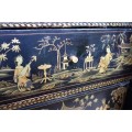 RARE 17/18 CENTURY CHINESE JAPANNED CHINOISERIE LACQUER CABINET