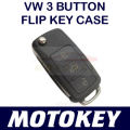 VW Polo / Golf / Touran / Kombi / Caddy 3 Button Remote Key Casing - High Quality