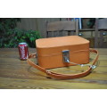Vintage Orange Carry / Vanity Case (with key)