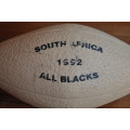 Vintage South Africa All Blacks 1992 Plastic Rugby Ball