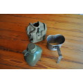 Old Army Water Bottle And Fire Bucket
