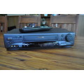 Philips 6 Head Hi-Fi Stereo VHS Video Cassette Recorder Player With Remote