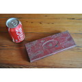 Vintage Red Tin Box Case