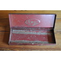 Vintage Red Tin Box Case