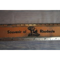 Vintage Souvenir Of Rhodesia Slide Ruler