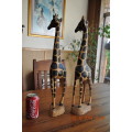 Wooden Giraffes x Two