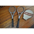 Vintage Head Arthur Ashe Competition 1 and 2 Tennis Rackets