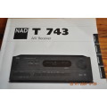 NAD AV T 743 Owners Manual T 513 DVD CD Manual