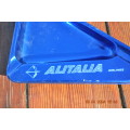 Vintage Alitalia Airlines Aluminum Ashtrays