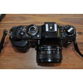 Konica FT-1 Motor 35mm SLR Film Camera With Lens (please read)