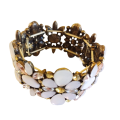 Bangle - Fashionable Bling and Floral Designed Cuff Bangle.