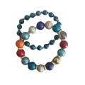 Bracelets - 2 x Beautiful Multi Coloured Beaded Bracelets