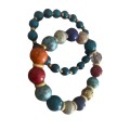 Bracelets - 2 x Beautiful Multi Coloured Beaded Bracelets