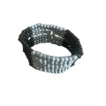 Bracelet - Silver Tone Multi Strand Expandable Beaded Bracelet
