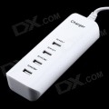 4 Port USB Hub Power Adapter Car Charger with1.2M Cable