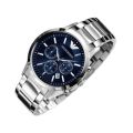 Mens Emporio Armani AR2448 Blue dial stainless steel watch